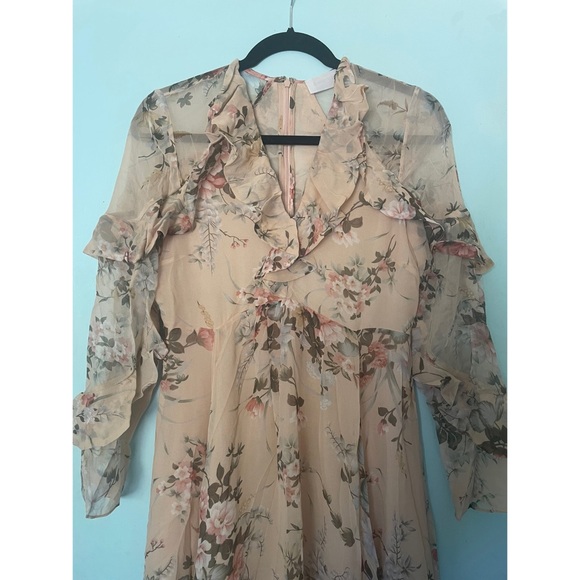 Zimmermann Aerial Ruffle Floral Silk Maxi Dress - Picture 5 of 16